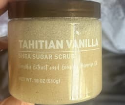 Vanilla Extract and Evening Primrose Oil's Tahitian Sugar Scrub is fine — just don't put it on your face