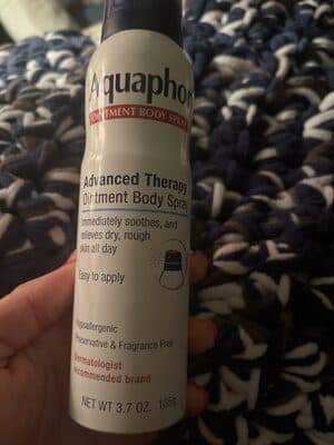 Aquaphor's body spray version is hard to evaluate from a single ingredient