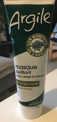 Argile's green clay hair mask is a thin formula with a preservative problem